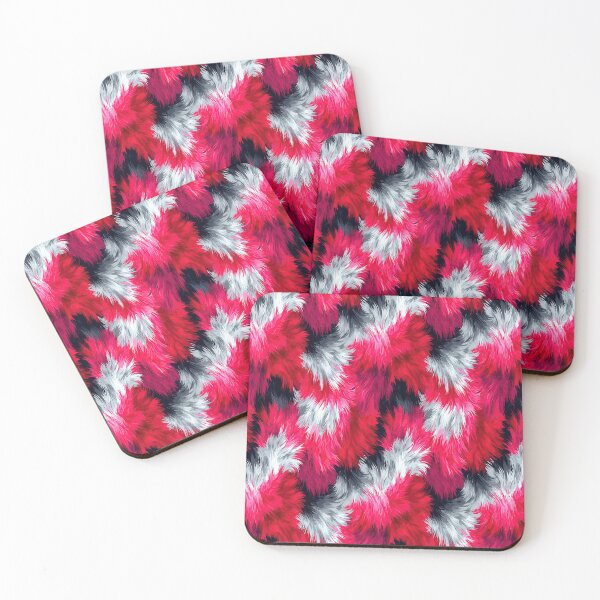 Item preview, Vibrant Pink and Red Patchwork Fur Pattern designed and sold by Piotrek0001.