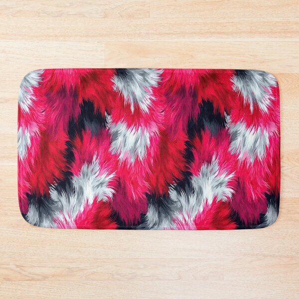 Item preview, Vibrant Pink and Red Patchwork Fur Pattern designed and sold by Piotrek0001.