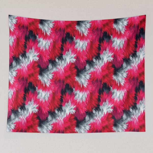 Item preview, Vibrant Pink and Red Patchwork Fur Pattern designed and sold by Piotrek0001.