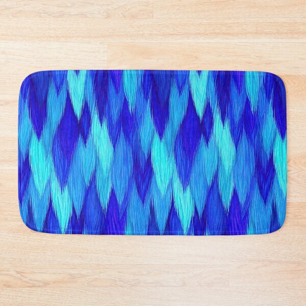 Item preview, Bright Blue Geometric Diamond Fur Pattern designed and sold by Piotrek0001.