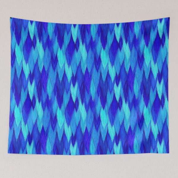Item preview, Patrón geométrico de rombos azul brillante en piel sintética designed and sold by Piotrek0001.