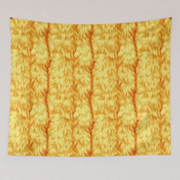 Item preview, Bright Golden Yellow Fluffy Fur Texture Pattern designed and sold by Piotrek0001.