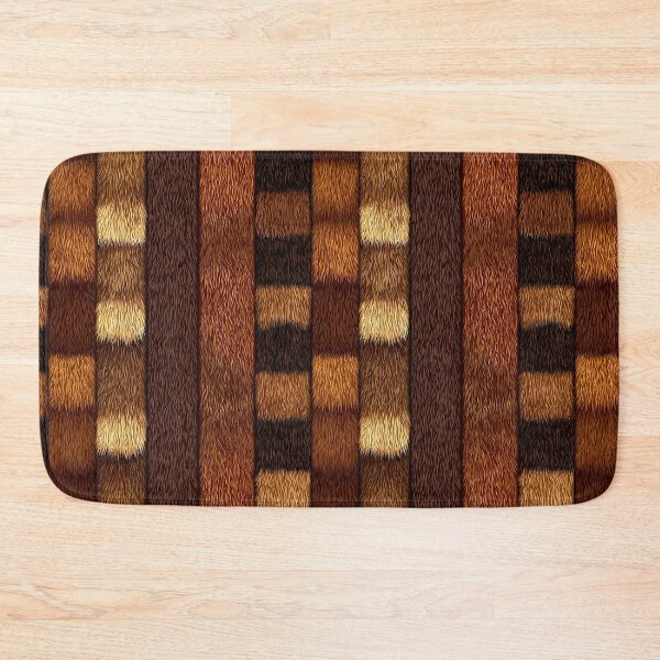 Item preview, Brown Shades Checkerboard Faux Fur Pattern designed and sold by Piotrek0001.