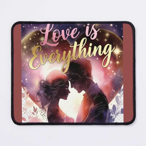 Item preview, Love is Everything Cosmic Silhouette Heart designed and sold by HALYNA070824.