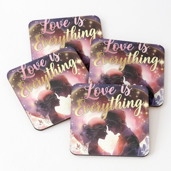 Item preview, Love is Everything Cosmic Silhouette Heart designed and sold by HALYNA070824.