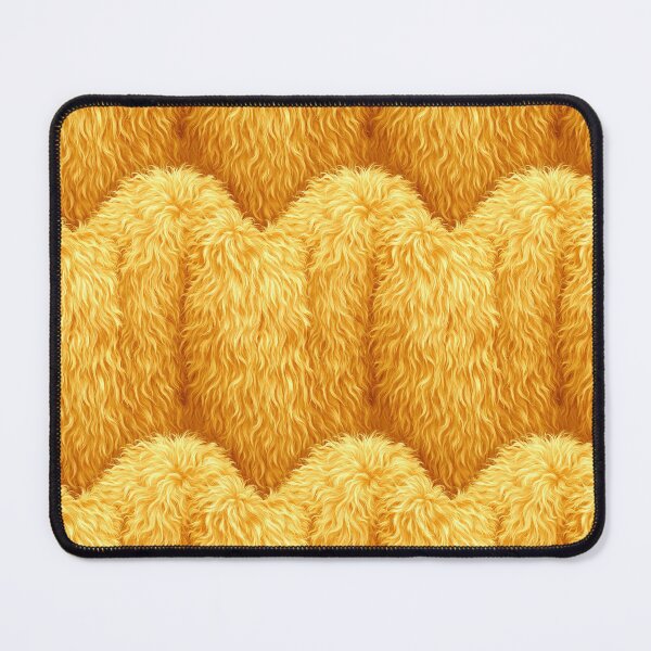 Item preview, Golden Yellow Wavy Faux Fur Texture Pattern designed and sold by Piotrek0001.