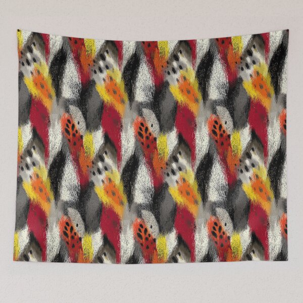 Item preview, Colorful Abstract Calico Faux Fur Texture Pattern designed and sold by Piotrek0001.