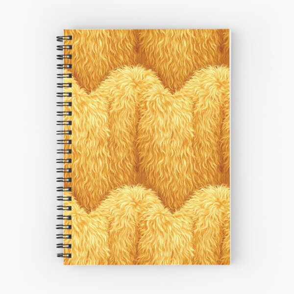 Item preview, Golden Yellow Wavy Faux Fur Texture Pattern designed and sold by Piotrek0001.