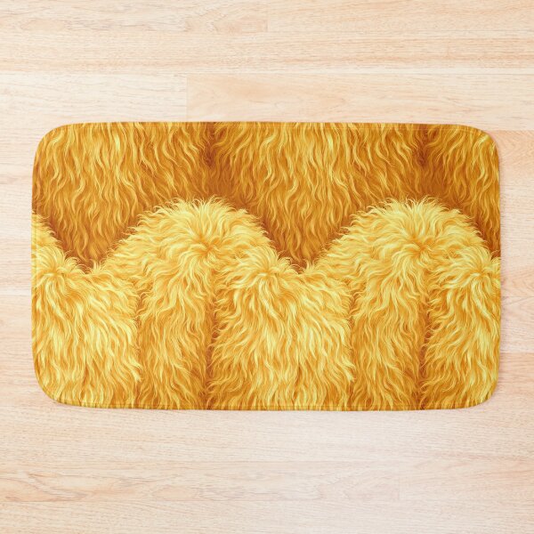 Item preview, Golden Yellow Wavy Faux Fur Texture Pattern designed and sold by Piotrek0001.