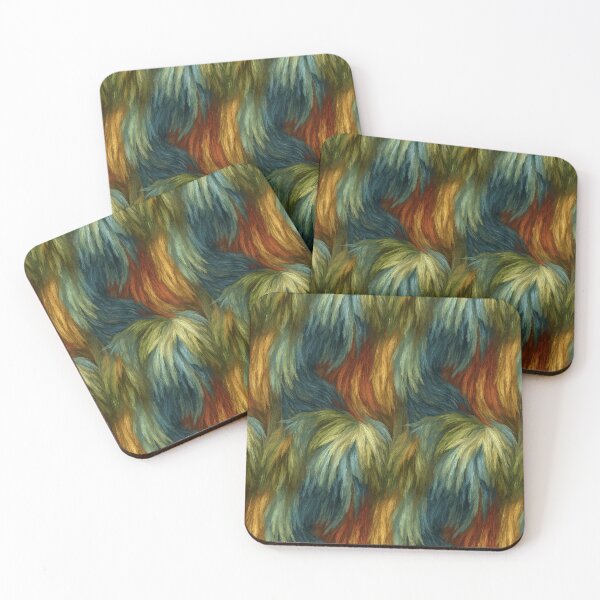 Item preview, Earthy Green and Brown Patchwork Fur Pattern designed and sold by Piotrek0001.