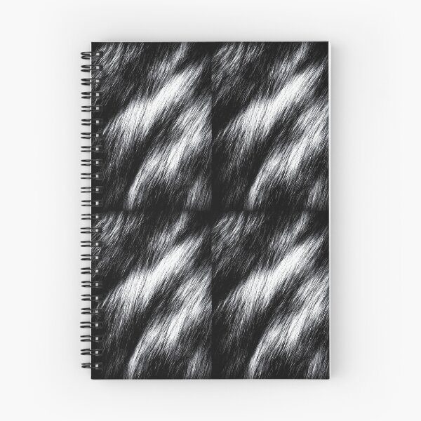 Item preview, Black with White Streaks Faux Fur Texture Pattern designed and sold by Piotrek0001.