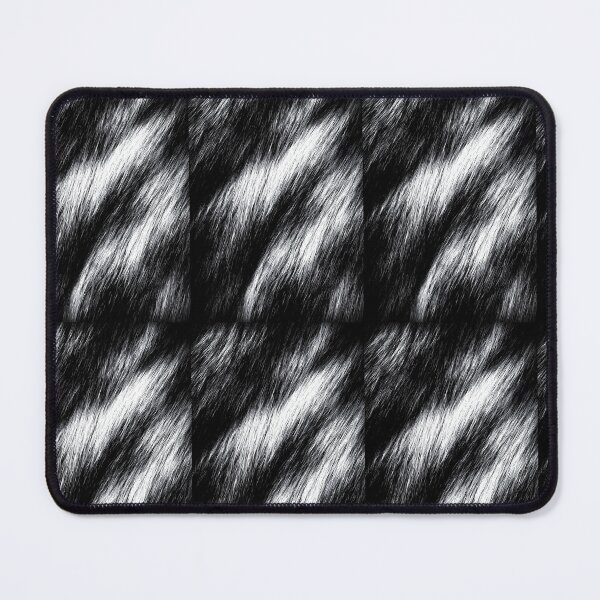 Item preview, Black with White Streaks Faux Fur Texture Pattern designed and sold by Piotrek0001.