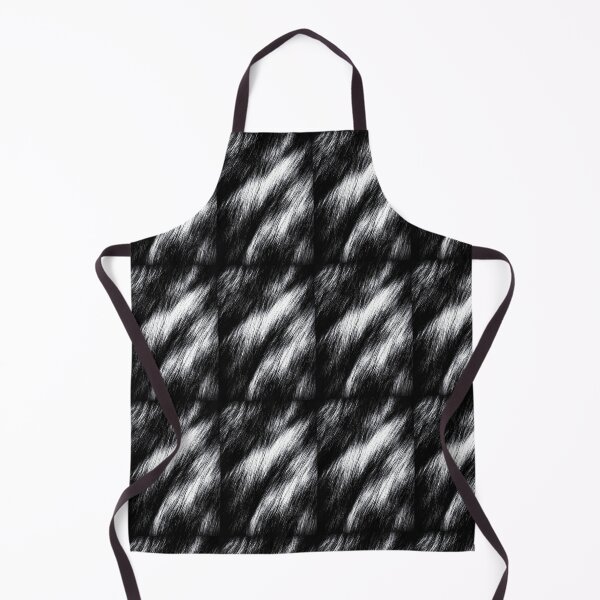 Item preview, Black with White Streaks Faux Fur Texture Pattern designed and sold by Piotrek0001.