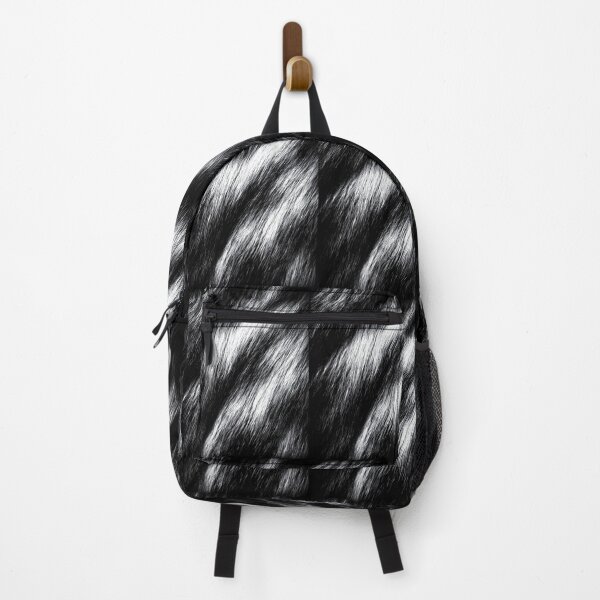 Item preview, Black with White Streaks Faux Fur Texture Pattern designed and sold by Piotrek0001.