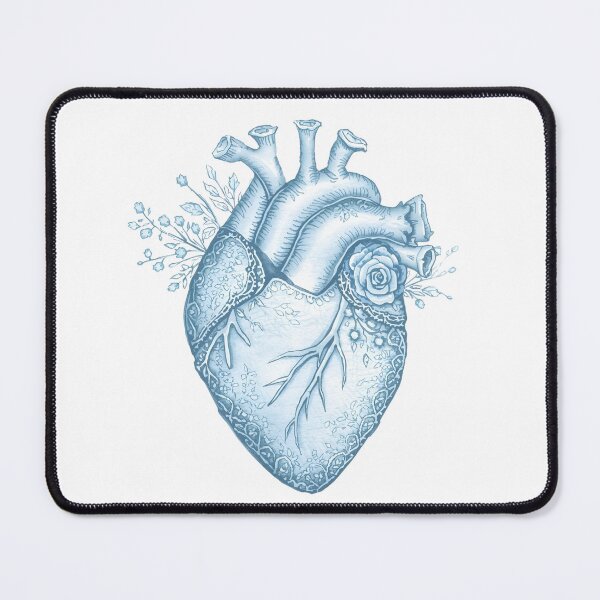 Item preview, Blue anatomy, flowers and heart designed and sold by uunaa.