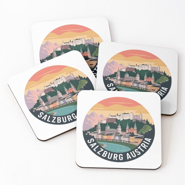 Item preview, Salzburg Travel Stickers. Austria City Badge. Vintage Alpine design designed and sold by pod24.