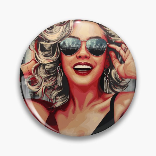 Item preview, Urban Glamour – Woman with Glasses in Pop Art Style designed and sold by Izabela Włodarczyk.