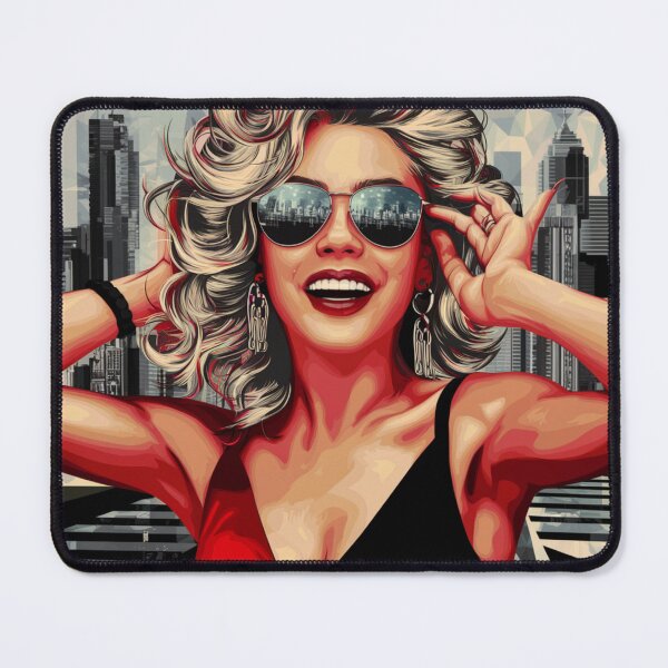 Item preview, Urban Glamour – Woman with Glasses in Pop Art Style designed and sold by Izabela Włodarczyk.
