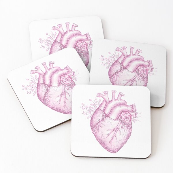 Item preview, Pink anatomy, flowers and heart designed and sold by uunaa.
