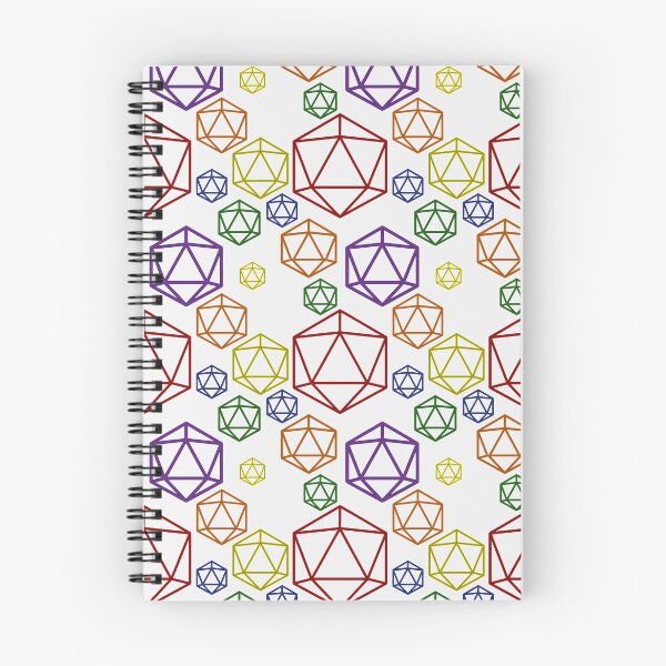 Item preview, Rainbow Abstract d20 Hex Pattern on White designed and sold by TackyTime.
