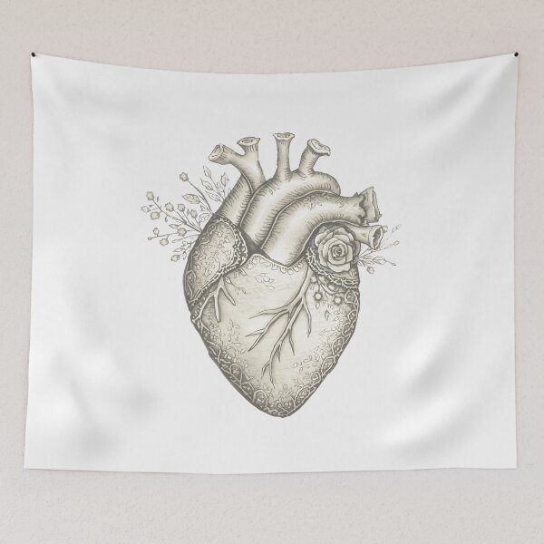 Item preview, Gray anatomy, flowers and heart designed and sold by uunaa.