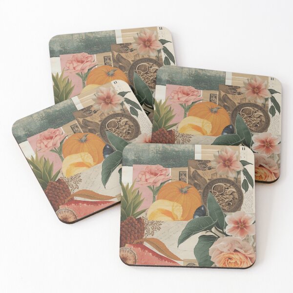 Item preview, Vintage Floral Collage Botanical Aesthetic Art Main Tag designed and sold by TinyWarmThing.