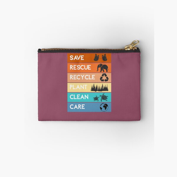 Item preview, Earth Day Message – Save Rescue Recycle Plant Clean Care designed and sold by LuveraxArt.