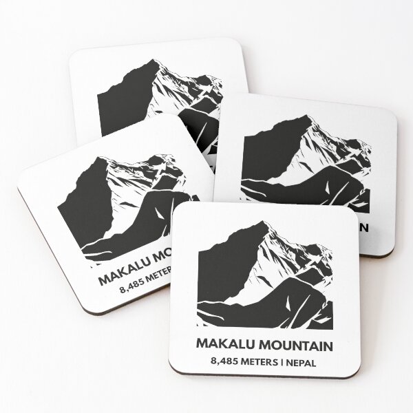 Item preview, Makalu Summit - Isolated Pyramid Peak Minimalist Silhouette designed and sold by Path&Peak.