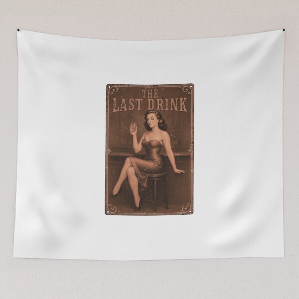 Item preview, THE LAST DRINK - Pin-up designed and sold by RonnyMilleo.