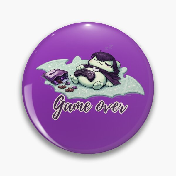 Item preview, Game over Emo goth gamer frog designed and sold by BritishDelights.