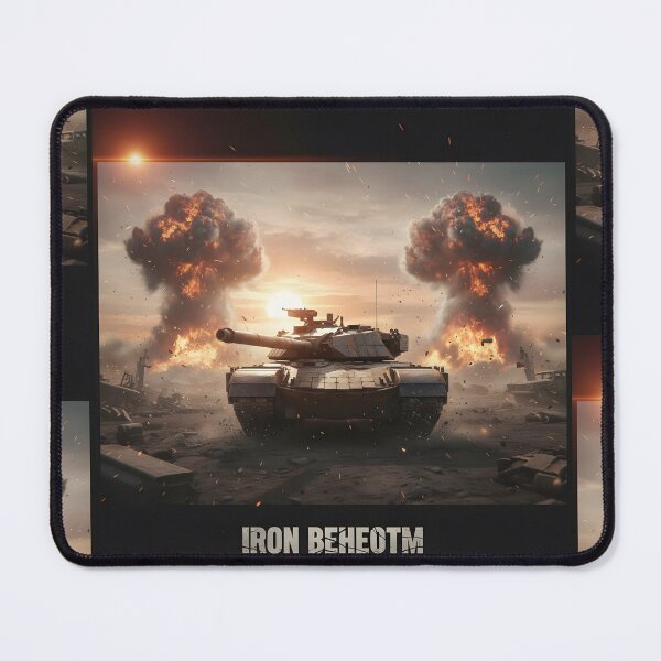 Item preview, Iron Beheothm Gritty Main Battle Tank Battlefield War Zone Digital Art designed and sold by MouradStudio.