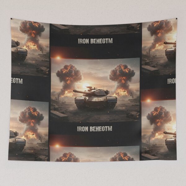 Item preview, Iron Beheothm Gritty Main Battle Tank Battlefield War Zone Digital Art designed and sold by MouradStudio.