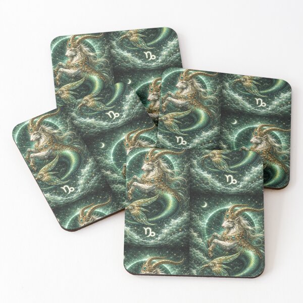 Item preview, Luxury Capricorn Zodiac Sign – Celestial Capricorn Sea-Goat Astrology Art designed and sold by Bonitivity Zodiacs.