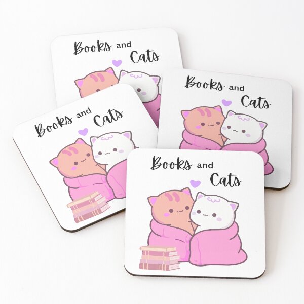 Item preview, Books and Cats Go Together designed and sold by TheYarnedNook.