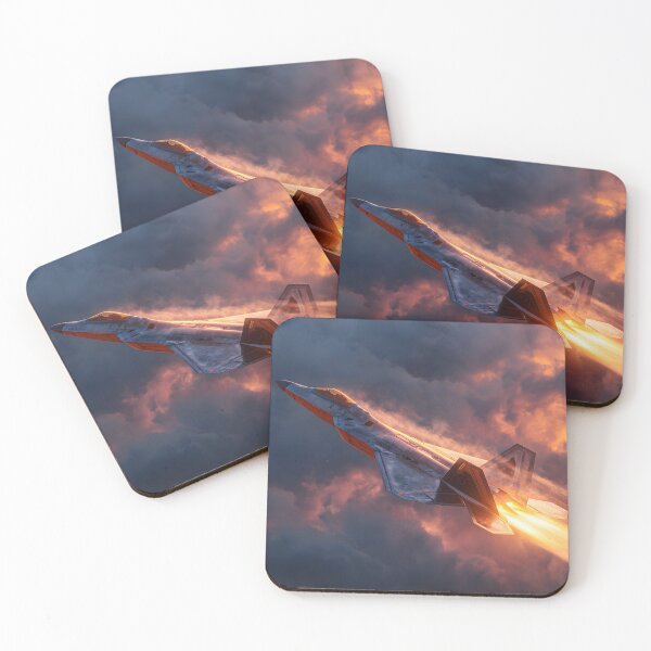 Item preview, Epic Stealth Fighter Jet with Full Afterburner Climbing Through Fiery Storm Art designed and sold by MouradStudio.