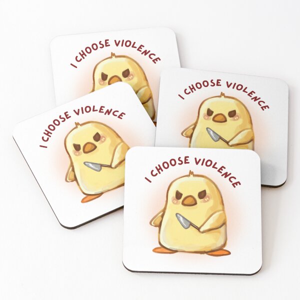 Item preview, Funny Duck Meme – I Choose Violence – Cartoon Chaotic Animal designed and sold by Pindakaasje.