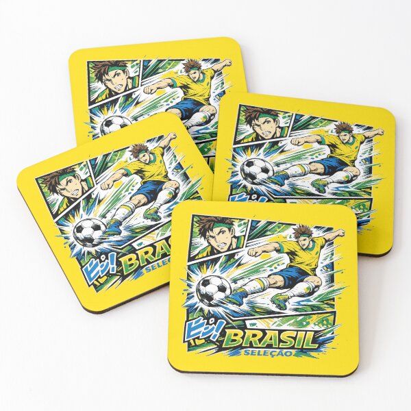 Item preview, Brazil Soccer Manga Kick Graphic | Brasil Seleção Streetwear Football Anime Design designed and sold by JonelCrafts.