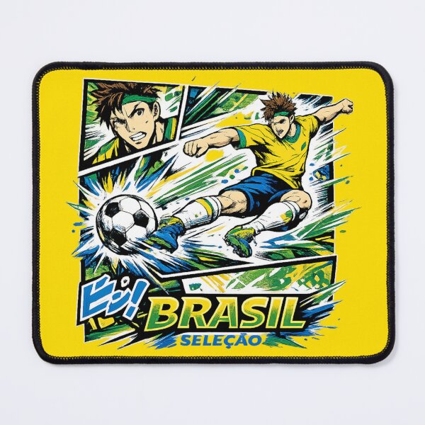 Item preview, Brazil Soccer Manga Kick Graphic | Brasil Seleção Streetwear Football Anime Design designed and sold by JonelCrafts.