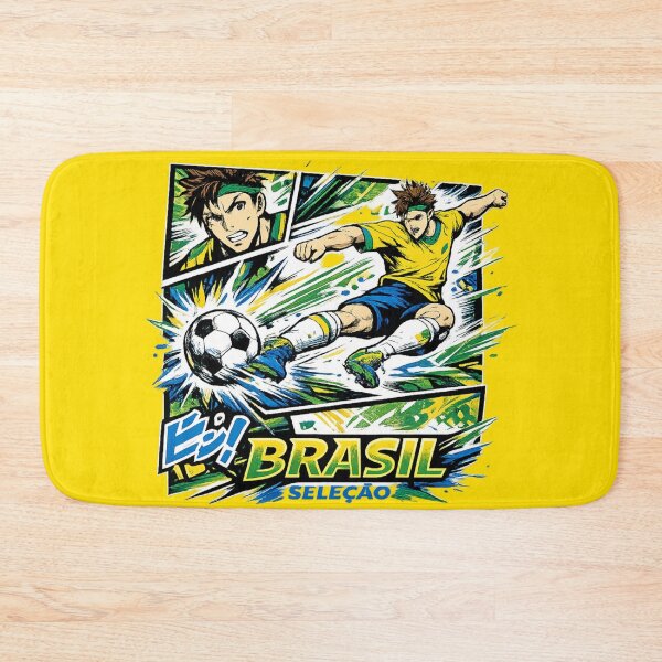 Item preview, Brazil Soccer Manga Kick Graphic | Brasil Seleção Streetwear Football Anime Design designed and sold by JonelCrafts.