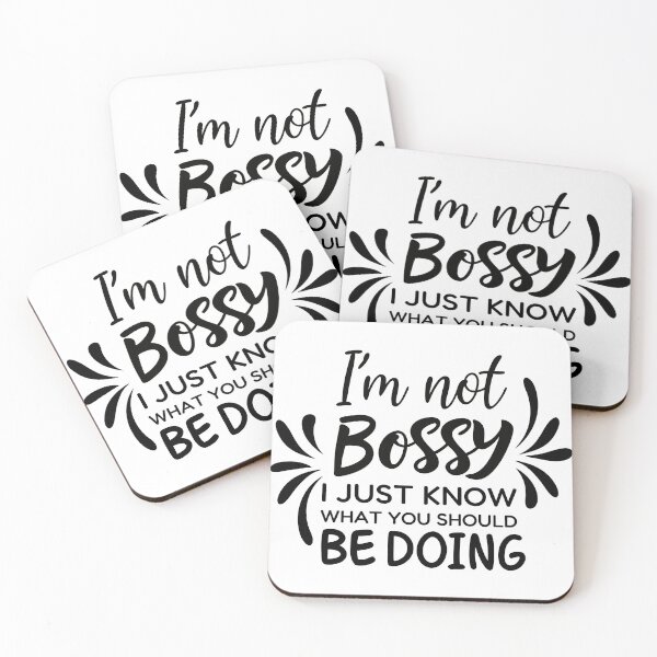 Item preview, I’m Not Bossy Quote Typography Design | Funny Sarcastic Quote | Bold Feminist Statement | Sassy Typography Art designed and sold by PnrArtDesign.
