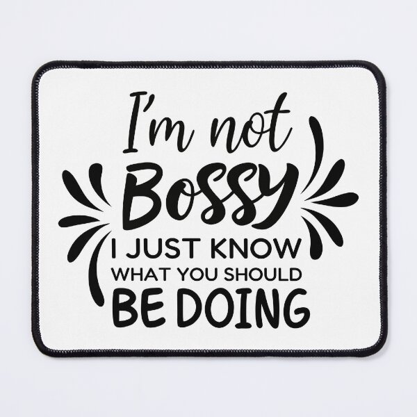 Item preview, I’m Not Bossy Quote Typography Design | Funny Sarcastic Quote | Bold Feminist Statement | Sassy Typography Art designed and sold by PnrArtDesign.