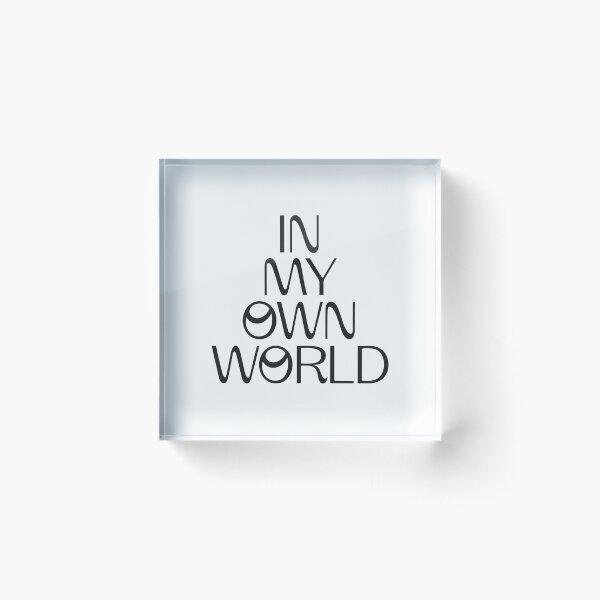Item preview, In My Own World Minimal Aesthetic Graphic T-Shirt designed and sold by CozyCramStudio.