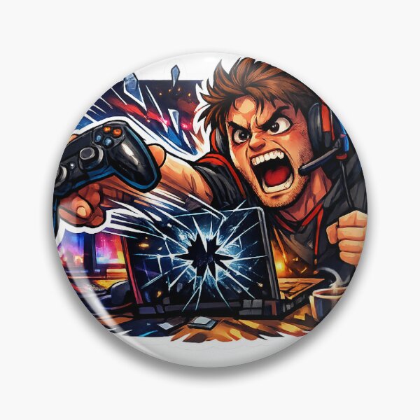 Item preview, Rage Quit Gamer Sticker | Funny Gaming Meme Controller Smash Decal designed and sold by RadheyGraphics.