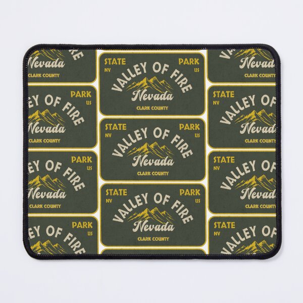 Item preview, Valley of Fire State Park, Clark County, Nevada, badge design designed and sold by Wanderful-roads.