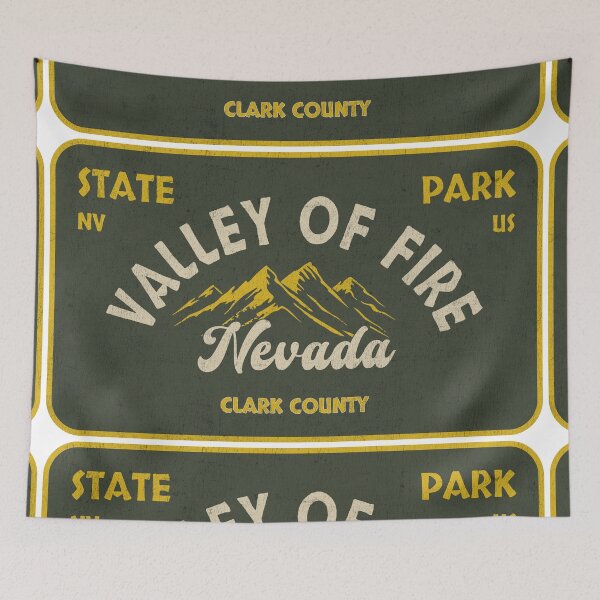 Item preview, Valley of Fire State Park, Clark County, Nevada, badge design designed and sold by Wanderful-roads.