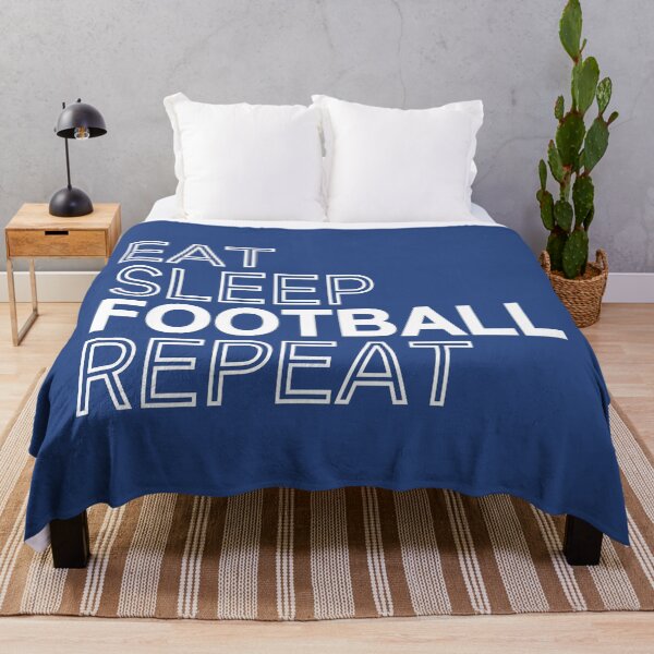 Item preview, Eat Sleep Football Repeat designed and sold by Jeallan Designs.