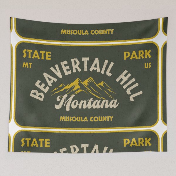 Item preview, Beavertail Hill State Park, Missoula County, Montana, badge design designed and sold by Wanderful-roads.