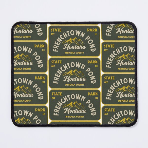 Item preview, Frenchtown Pond State Park, Missoula County, Montana, badge design designed and sold by Wanderful-roads.