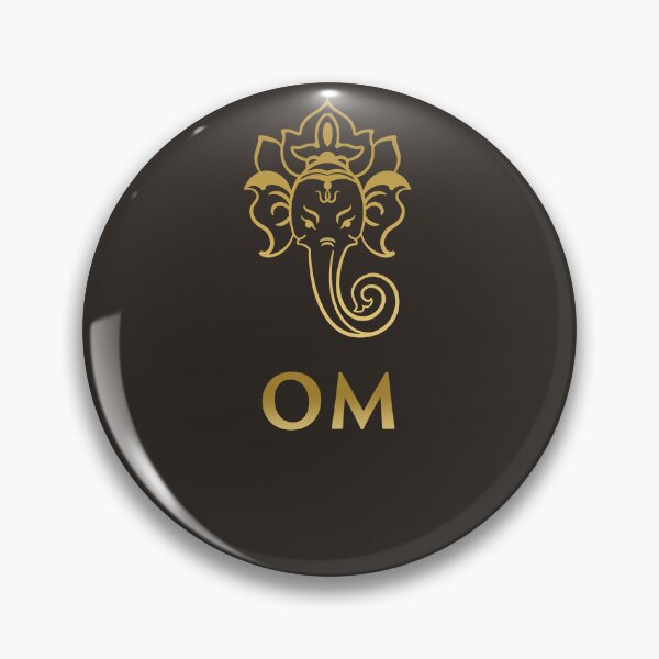 Item preview, Golden Friendly Ganesha OM – Cute Yoga Art & Meditation Design designed and sold by YogaMEHappy.