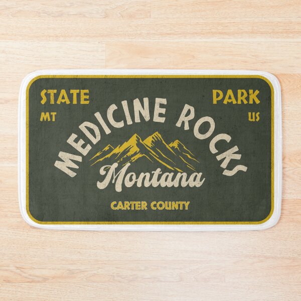 Item preview, Medicine Rocks State Park, Carter County, Montana, badge design designed and sold by Wanderful-roads.